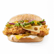Burger Picant cu Două Brânzeturi